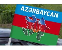 Автомобильный флаг Азербайджана