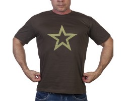Мужская хаки футболка Армия России.