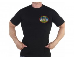 Чёрная футболка 110 Чукотского погранотряда