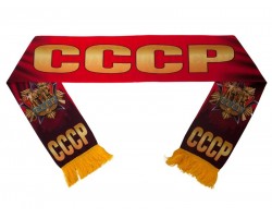Красный шелковый шарф Советский