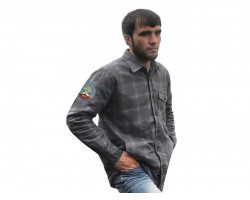 Утепленная рубашка с вышитым шевроном ВДВ СССР Афганистан