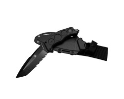 Тактический нож Ka-Bar 5557 FIN Tanto – сталь D2; длина клинка 13 см; общая длина 25 см; ножны Kydex №4161