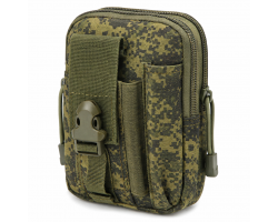 Тактический поясной подсумок (Камуфляж Цифра) - материал: Oxford 600D; размер: 17х10х5 см