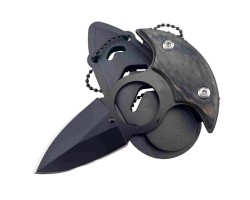 Тычковой нож скрытого ношения – сталь 420C; длина клинка 5.5 см; общая длина 12.5 см; формованные ножны №116