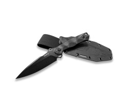 Тактический нож Hydra PHOBOS в комплекте с ножнами – инструментальная высоколегированная сталь Sleipner; длина клинка 13 см; общая длина 26 см; рукоять G10; ножны Kydex с креплением на ремень №281