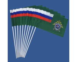 Комплект флажков Следственного комитета на палочке (10шт) №9159 (№152)