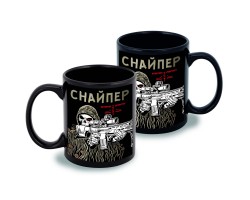 Черная керамическая кружка 