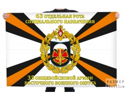 Флаг 63 отдельной роты специального назначения восточного военного округа
