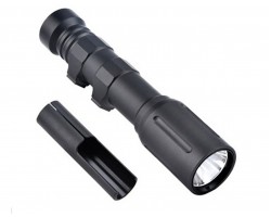 Наствольный фонарь PLH-V2 1300 Lm (черный) - Фонарь адаптивен для крепления на 20 мм рельсу или планку Пикатинни M-Lok. Питание от Li-ion батареи 18650 (х1) или элемента 16340 (х2), №33