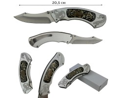 Складной нож Fantasy Master из стали с залитым смолой скорпионом