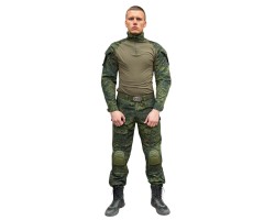 Тактический боевой костюм G2 с защитным комплектом наколенников и налокотников 