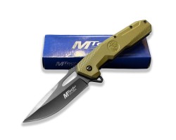 Складной EDC нож MTech A2022GN (Хаки) – сталь 3Cr13MoV; длина клинка 8 см; общая длина 20 см №1815