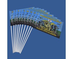 Комплект флажков 98 гв. ВДД ВДВ на палочке (10шт) №10403