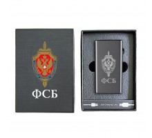 Электронная USB-зажигалка ФСБ в подарочной коробке