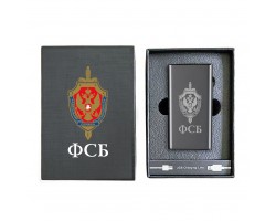 Электронная USB-зажигалка ФСБ в подарочной коробке