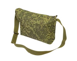 Армейская сумка через плечо (Камуфляж цифра) 45х25х10 см; нейлон; одно внутреннее отделение №147