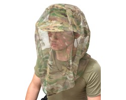 Москитный накомарник в комплекте камуфляжной с панамой (Мультикам)