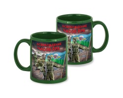 Зеленая керамическая кружка 