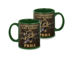Зеленая керамическая кружка РВиА 