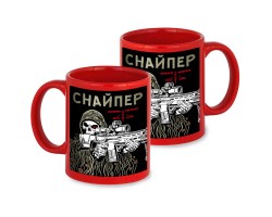 Красная керамическая кружка 