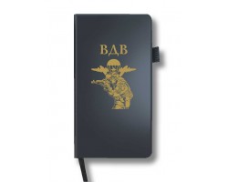Блокнот ВДВ (9.5х18 см)  – в линию; жёсткая обложка; прошивной переплёт; ляссе; эластичная петля для ручки