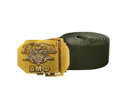 Брючный ремень с пряжкой ВМФ (хаки) – длина ремня 110-130см; ширина ремня 45 мм; ремень 100% хлопок; пряжка из стали 45х75 мм №23