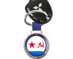 Двухсторонний брелок ВМФ СССР (Синий)