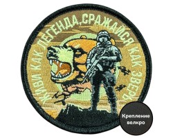 Вышитый шеврон с надписью 