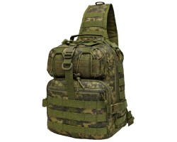Тактический однолямочный рюкзак (8–10 л; камуфляж Цифра) – нейлон 800D; система MOLLE; 35х25х11см