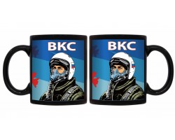 Черная керамическая кружка ВКС