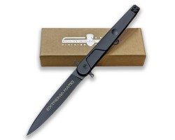Складной стилет Extrema Ratio BD4 Lucky Stiletto (Черный) – сталь Böhler N690Co; длина клинка 12.3 см; общая длина 27.7 см; рукоять анодированный алюминий №138
