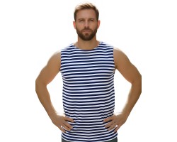 Майка-тельняшка ВМФ  (темно-синяя) №156