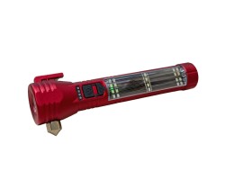 Автомобильный многофункциональный фонарь SINSEN GX-8126 — стеклобой, аварийный нож для ремней безопасности, компас, солнечная батарея, магнит, сирена, Power Bank №152