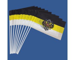 Комплект Имперских флажков с гербом на палочке (10шт) №9337 (№177)