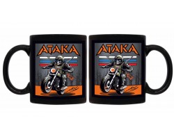 Черная керамическая кружка 