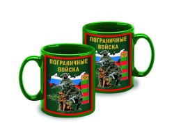 Зеленая керамическая кружка 