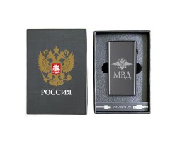 Электронная USB-зажигалка МВД в подарочной коробке №4