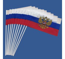 Комплект флажков Штандарт Президента РФ на палочке (10шт) №9333 (№3)