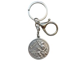 Металлический брелок-медаль 