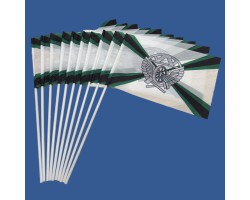 Комплект флажков Железнодорожные войска на палочке (10шт) №7439 (№102)