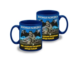 Синяя керамическая кружка 