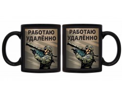 Черная керамическая кружка 