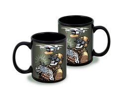 Черная керамическая кружка 