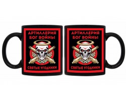 Черная керамическая кружка РВиА 