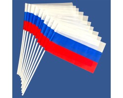 Комплект флажков России на палочке (5шт) №268