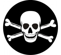 Наклейка «Флаг Пиратский»