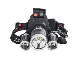 Аккумуляторный налобный фонарь HL-720 Cree T6 LED - яркий налобный фонарь с тремя лампами мощностью светового потока 2200 люмен. Питание от двух долговечных аккумуляторов 18650 с быстрой подзарядкой от сети. Отличное решение для активного отдыха и работы!