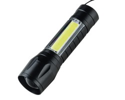 Аккумуляторный светодиодный фонарь COB/XPE - Быстро перезаряжаемая по USB батарея позволяет использовать фонарик в течении не менее десятков тысяч часов! Компактные размеры делают его оптимальным фонариком на каждый день. №43