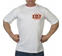 Белая футболка с термопринтом 