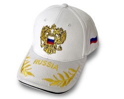 Белая бейсболка Россия – спецсерия в дизайне Z№90